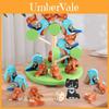Kids Wooden Stacking Balance Tree Game With Bird Theme Interactive Learning Toy