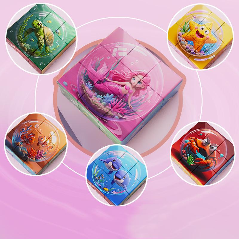 

1 Piece Kids Cartoon Dinosaurs Animals Diy Magnetic Building Blocks Toys For Children Adult Toy 3D Magnetic Puzzle Blocks