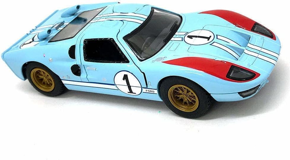 KinSmart Ford GT40 MKII Heritage Edition 1966 5-inch Diecast Model Car (12.7cm) - Pullback, No Box
