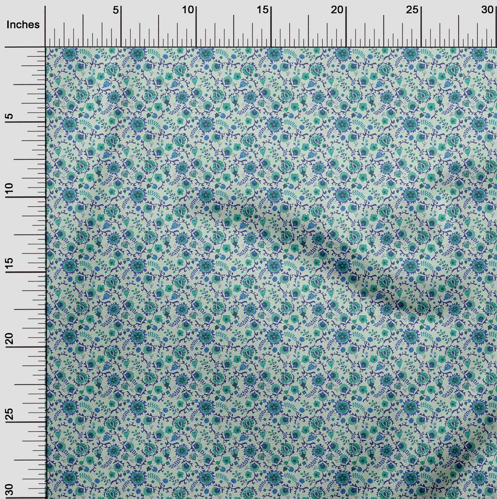 oneOone Cotton Flex Black Fabric Asian Suzani  Sewing Craft Projects Fabric Prints By Yard 40 Inch