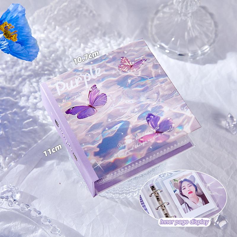 High-Capacity 3 Inch Kpop Idol Photo Album 20 Pockets Bowknot Photocard Binder Mini Gift Small Card Book