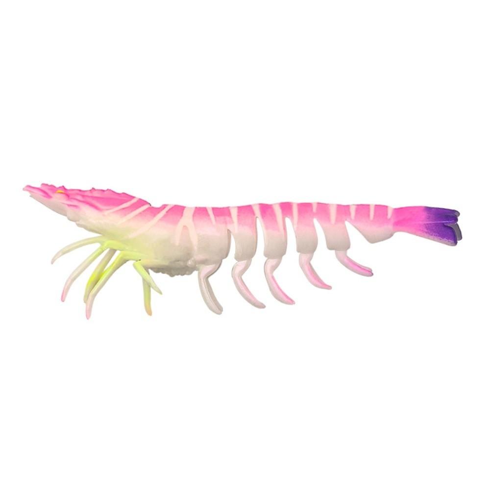 9.5cm 4.5g Soft Fishing Lure Hookless Prawn Fishing Bait Shrimp Fishing Lure  For Trout Fishing