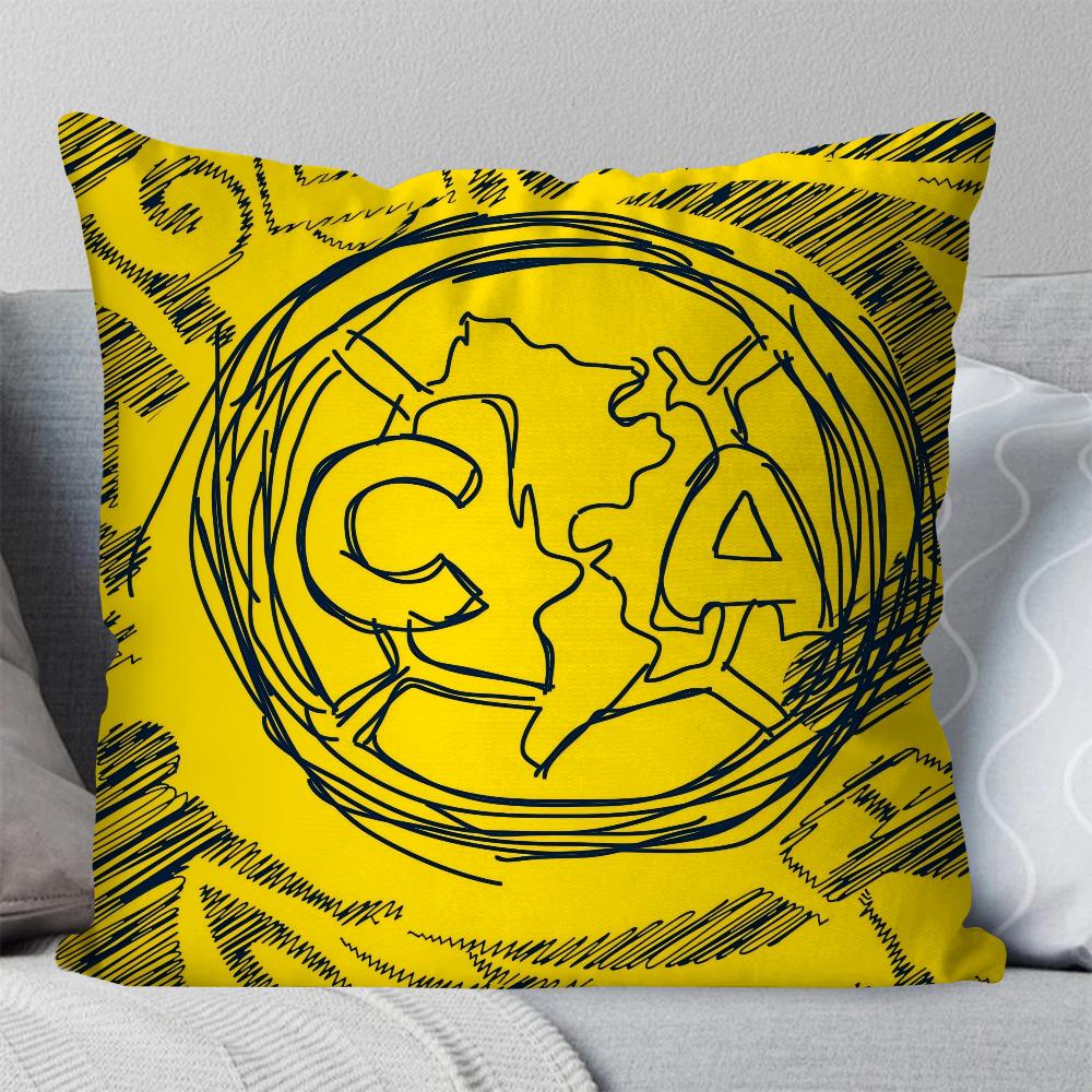 Football Club America Pillow Case Square Pillow Bedroom Sofa Leisure Comfort Cushion Car Living Room Home Decoration 40X40