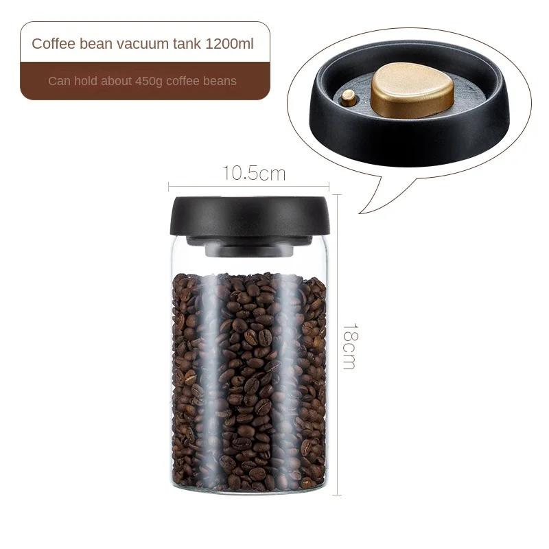 Borosilicate Glass Kitchen Storage Jars, Coffee Canisters with Airtight Lid Seal, Food Storage Containers Tea, Sugar, Candy