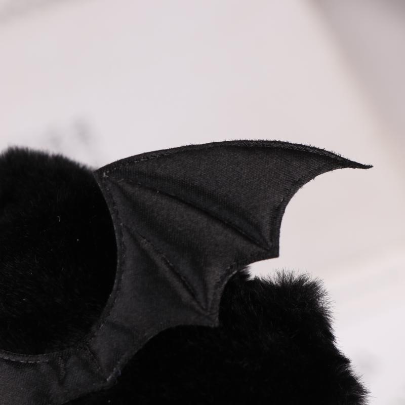 1 Piece 10Cm Ghost Wings Little Black Cat Plush Toy Doll Pendant Ins Big Eyes Punk Bag Decoration For Boy Girl Birthday Gifts