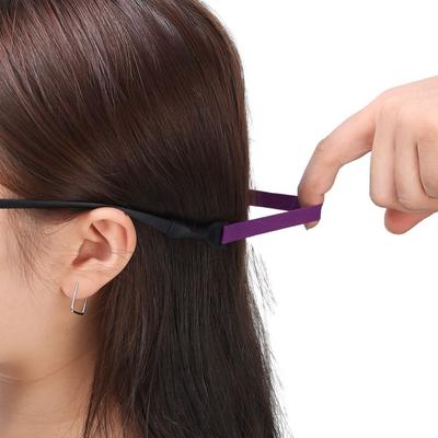 Anti-slip Fixed Glasses Strap, Unisex Elastic Anti-drop Glasses Neck Strap Rope, Adjustable Universal Sports Glasses Strap
