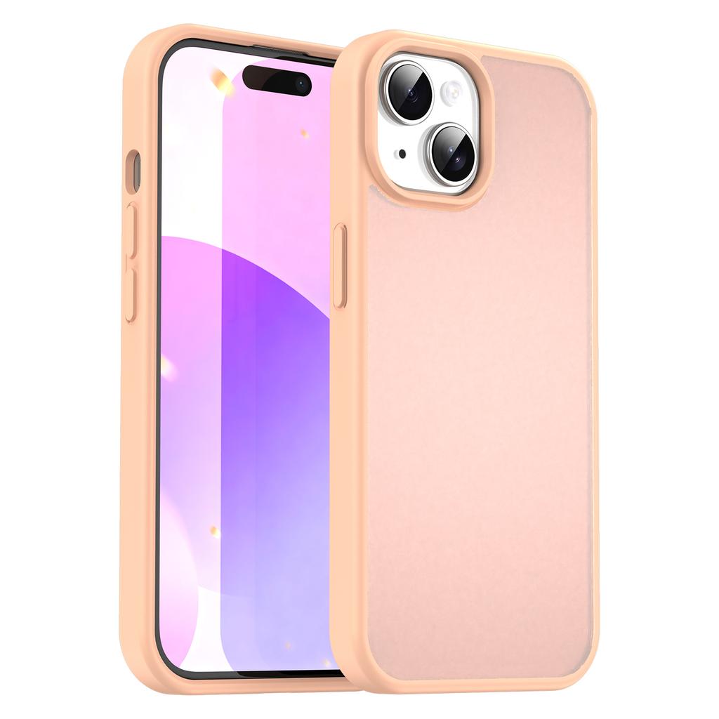 For iPhone 15 Plus/14 Plus Case Skin Touch Matte Anti Drop TPU PC Phone Back Cover