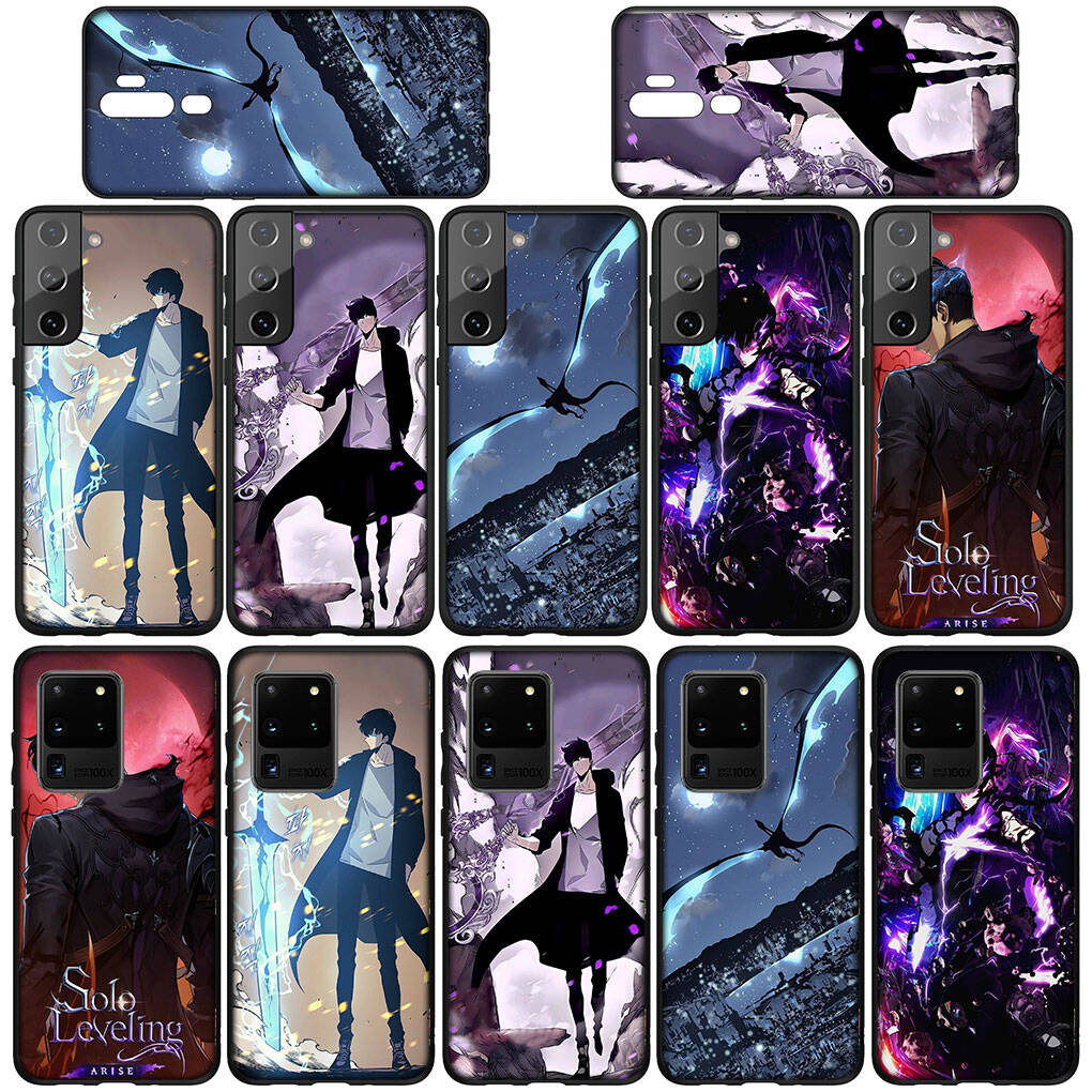 For Motorola Moto Edge 70 60 50 G54 G86 Samsung Galaxy S25 iPhone 17 16 15 Redmi Note 14 13 Pro Max Case Anime Solo Leveling Sung Jinwoo Arise Cover