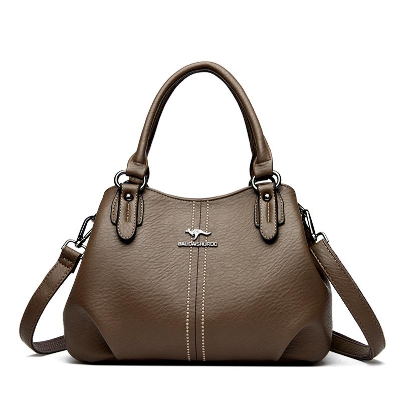 Prosta Torba Tote w Stylu Retro, Torba Crossbody z Wieloma Przegródkami, Codzienna Torba na Ramię Odpowiednia na Co Dzień, na Czas Wolny, do Dojazdów do Pracy