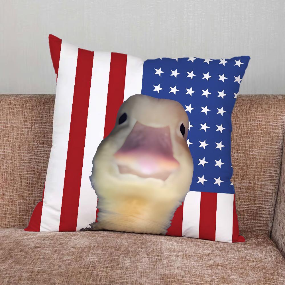 Welcome To My Crib Duck Pillow Case For Home Bedroom Car Office Decoration Living Room Sofa Cushion Cover Suitable