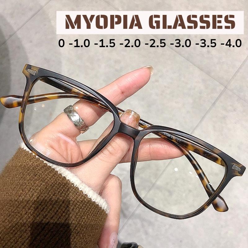 Fashion Ultralight Myopia Glasses for women men Blue Light Blocking Near Sight Eyeglasses Optical Prescription Eyewear 0 to -4.0