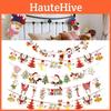 Unique Christmas Pulling Flag Ornament Cartoon Santa Claus Hanging Banner Decor