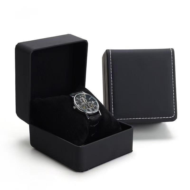 Round Corner PU Leather Watch & Jewelry Display Gift Box