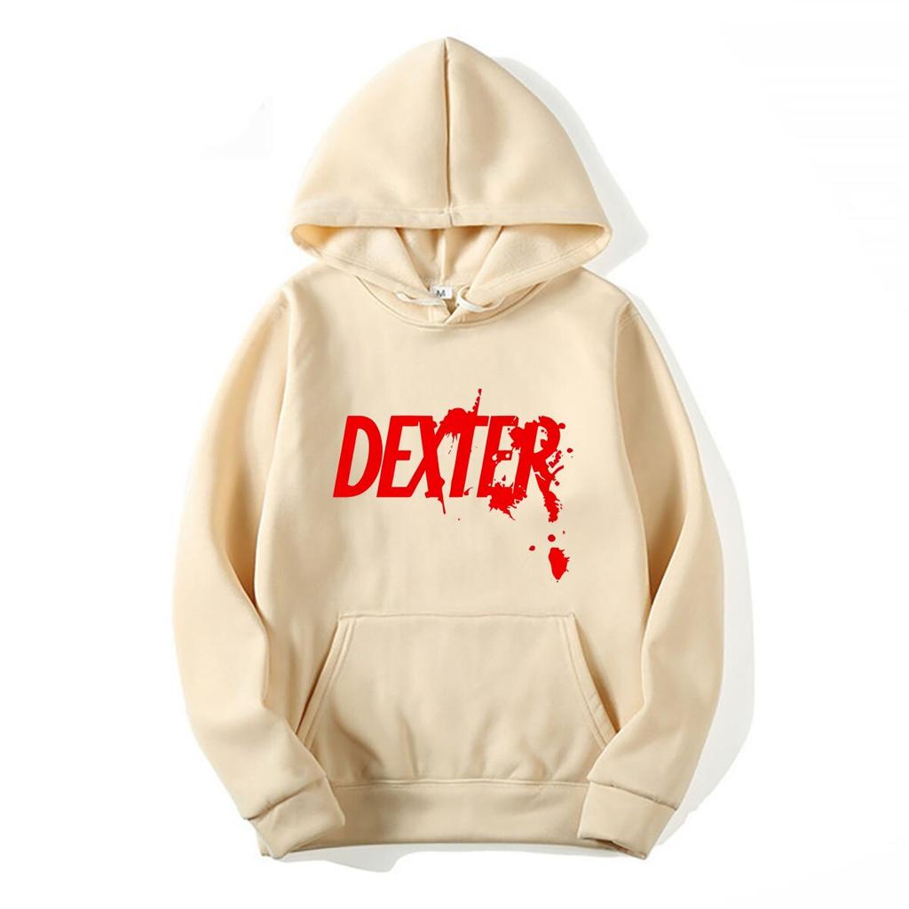 2022 Herren Sommer Baumwolle Bedruckt Langarm Kapuzenpullover DEXTER Kapuzenpullover Top Größe S-XXXXL