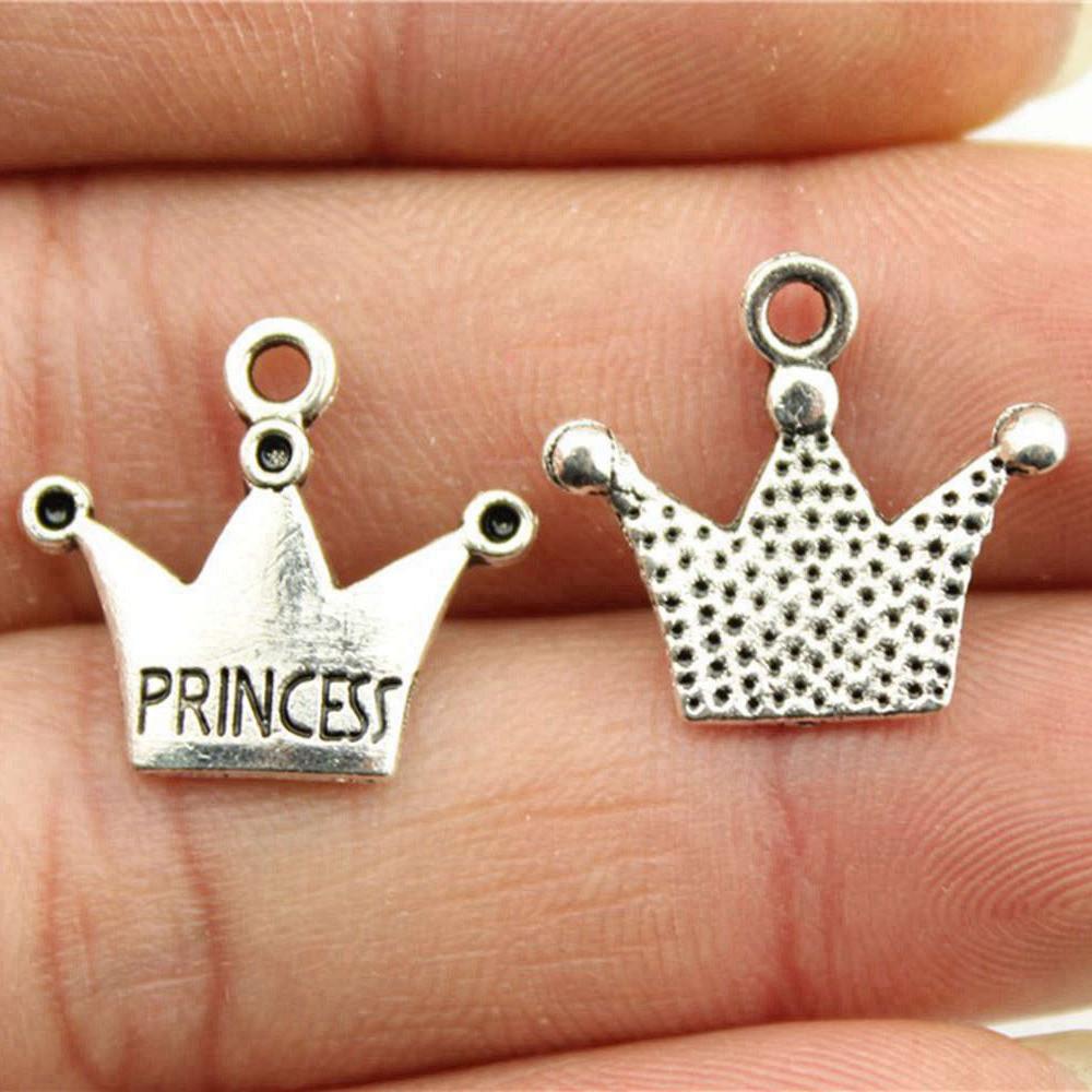 Charms Crown Pendants Minimalist Jewelry Components QC035