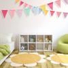 Colourful Jute Linen Pennant Flags Festival Bunting Banners Party Hanging Wedding Hanging Banner Party Garland for Home Decor