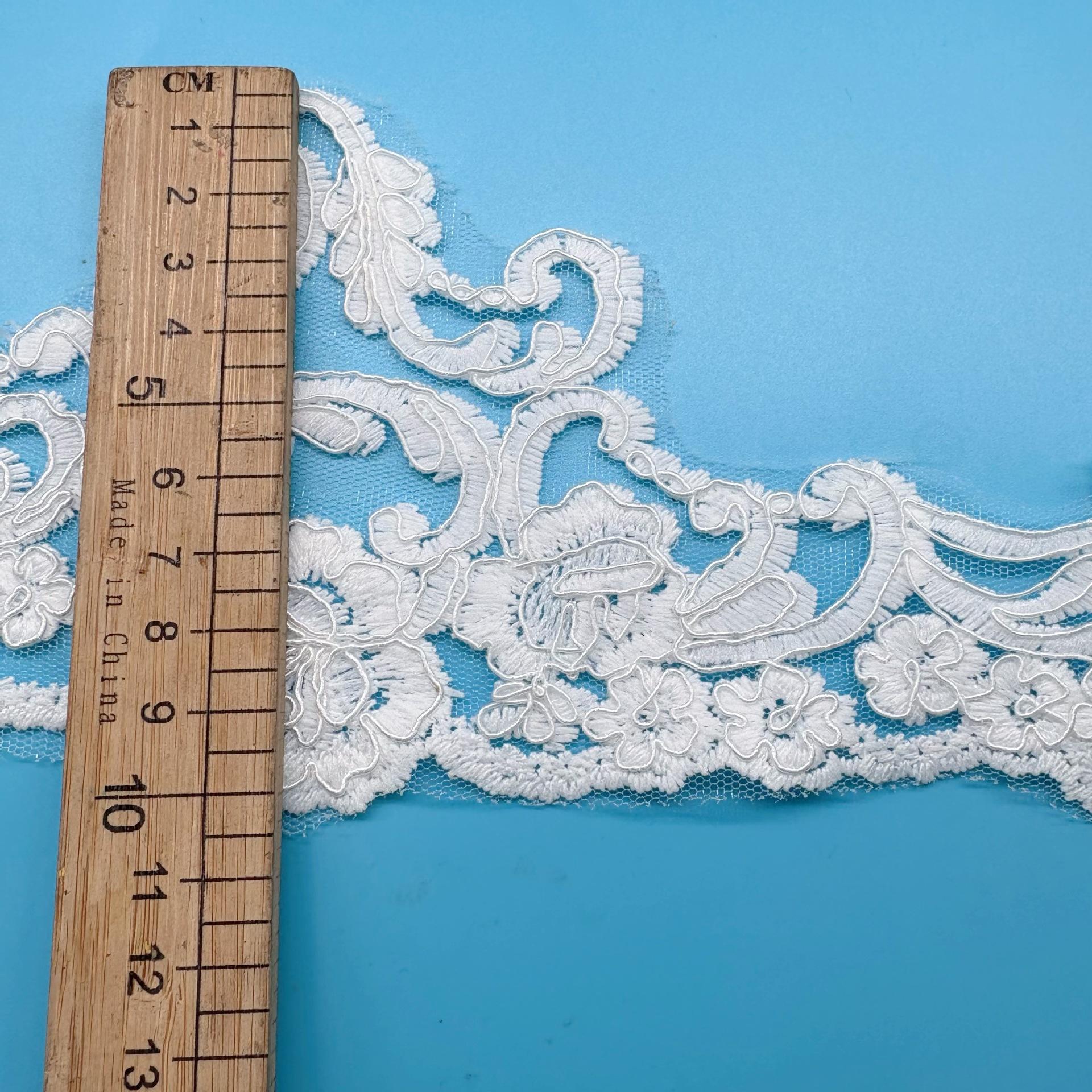 

Веревочный жгут Штрих-код Вышивка Кружево Женское Кружево Лолита Одежда Подол Аксессуары Width 10CM