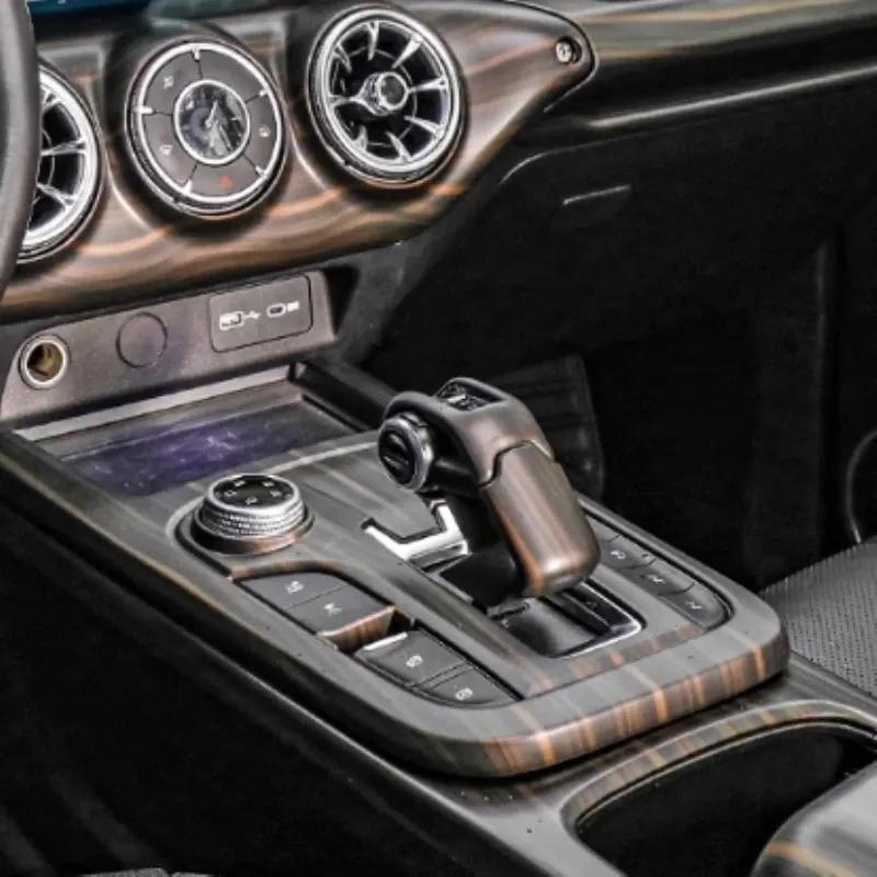 LHD For GWM WEY Tank 300 ABS Gearbox Gear Shift Panel Head Shift Knob Cover Handball Cover Trim Interior Accessories