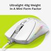 Glorious Model O 2 Mini Matte White Lightweight Wired Gaming Mouse GLO-MS-OMV2-MW MS0739