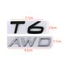 3d Metal T5 Logo T6 Emblem AWD Letters Car Trunk Badge For Volvo S60 C30 850 S40 V40 V70 XC60 V50 S70 C70 V90 T5 T6 AWD Sticker