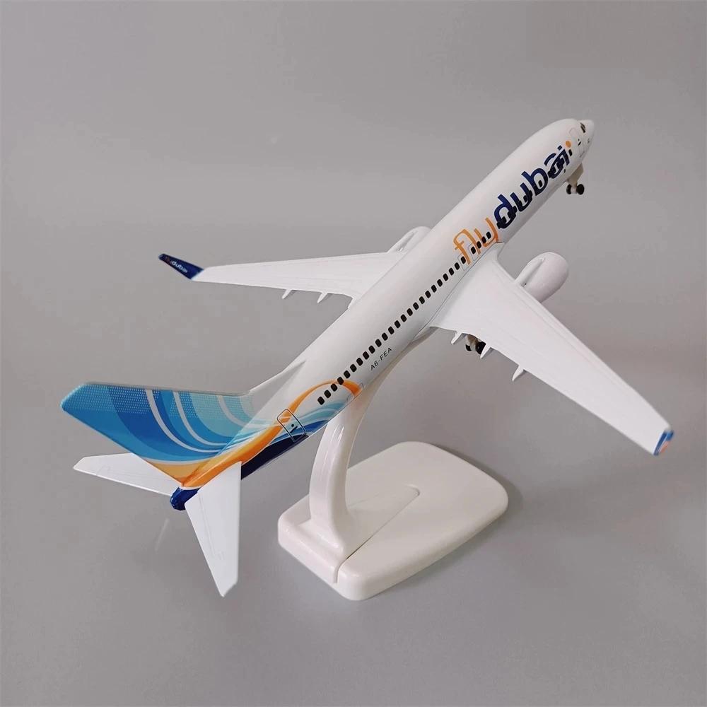 20cm Alloy Metal Air Fly Dubai Airlines B737 Diecast Airplane Model Dubai Boeing 737-800 Airways Plane Model Aircraft W Wheels