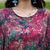 Women's Floral Print Maxi Dress, Tie Waist 3/4 Sleeve Casual Summer Dress (XL-5XL)