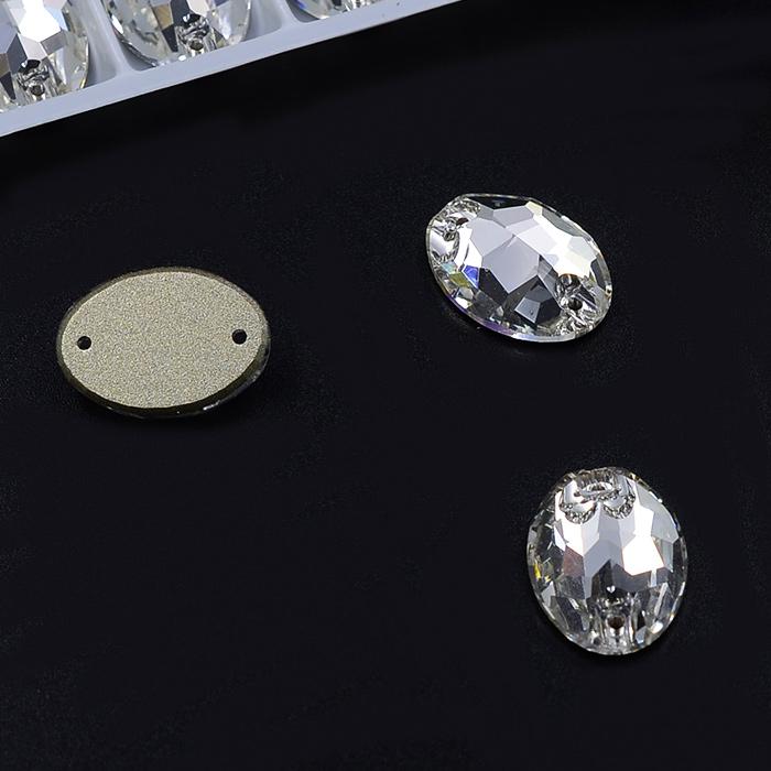 Austrian Premium Quality Sew On Glass Stones Crystal AB Oval Shape Crystal Glass Sew On Rhinestones for Luxury Dress