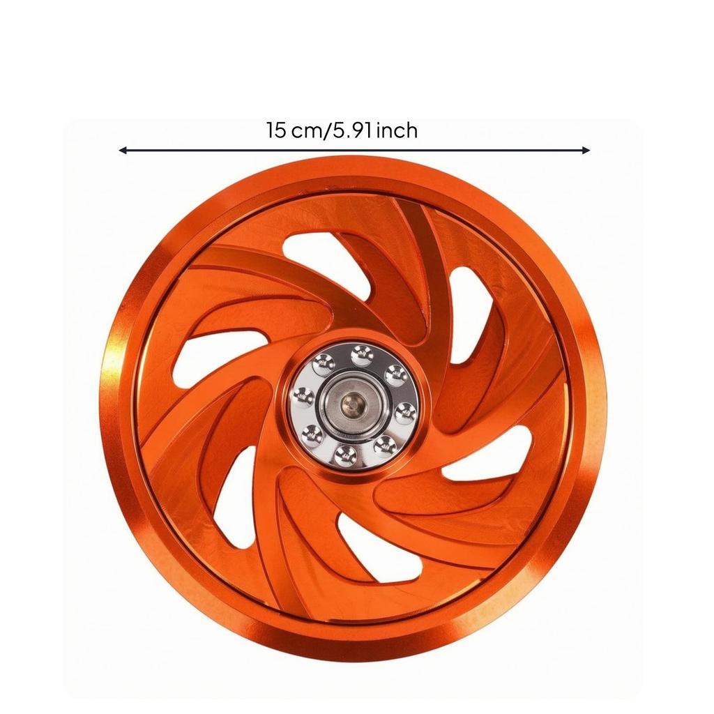Guarding Motorcycle Fan Cover | Openwork Spiral Cutouts, Lightweight Aluminum Alloy, Cooling
