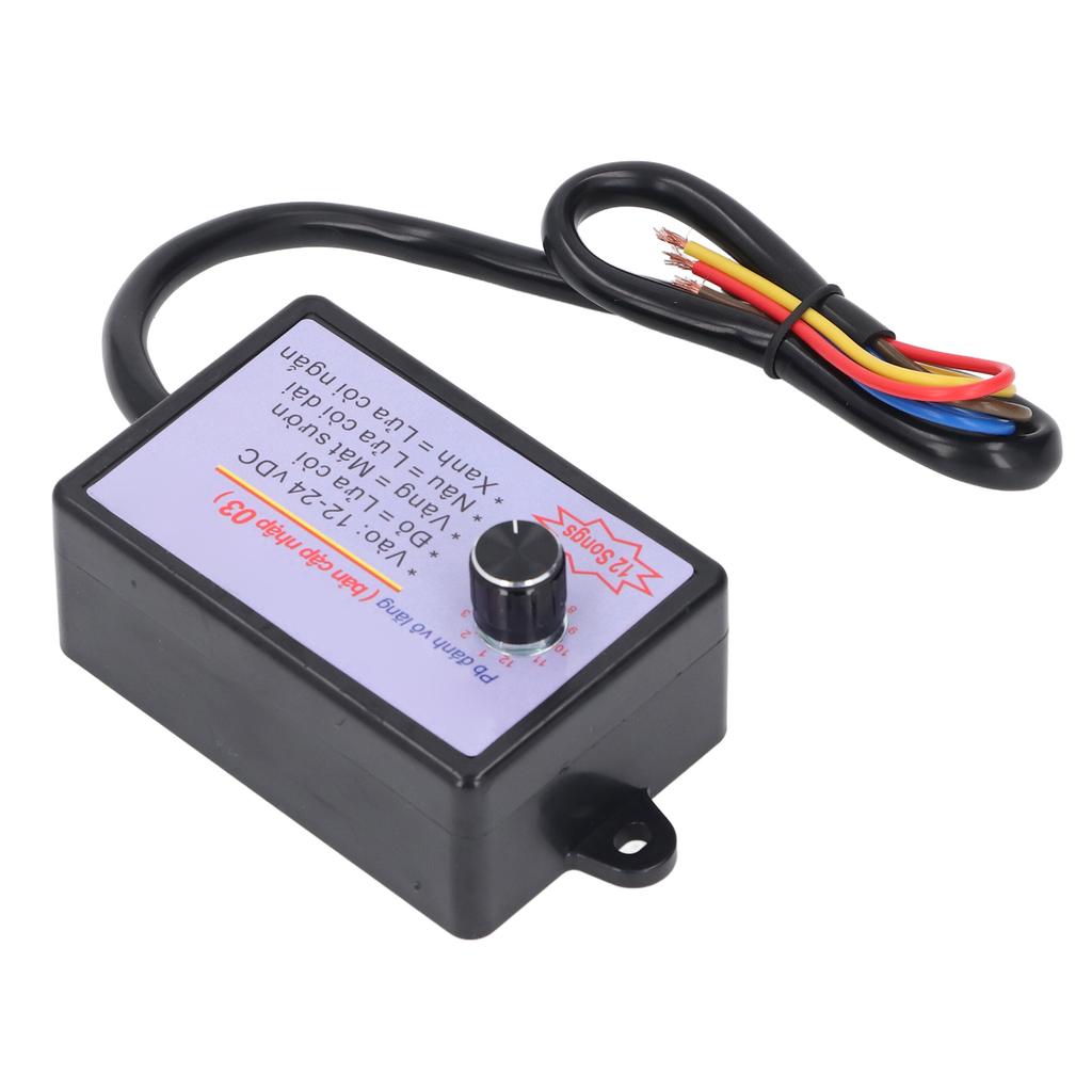 12 Tone Horn Controller Enhance Sound Quality Universal Fit Car Horn Controller for 12V To 24V