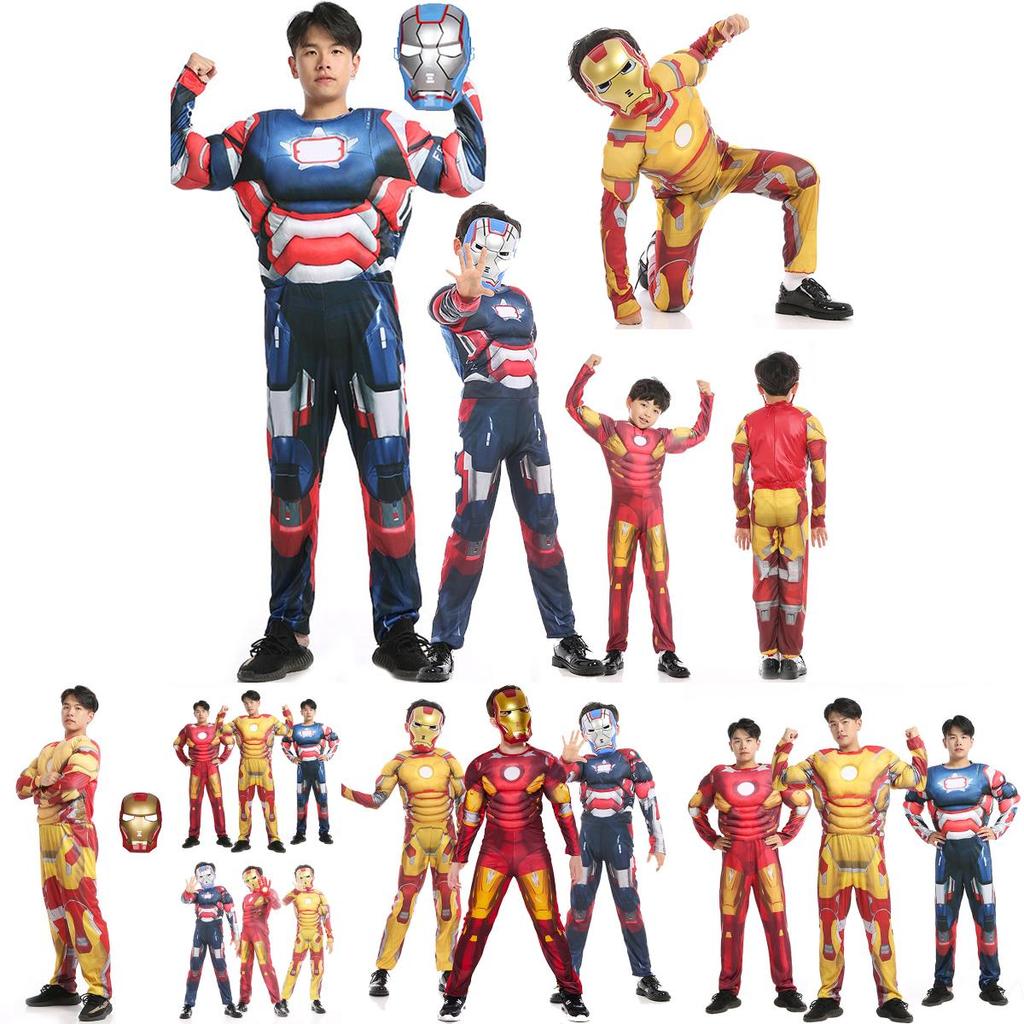 Avengers Iron Man Tony Stark Superhero Costume Cosplay Jumpsuit With Exquisite Workmanship And Breathable Material