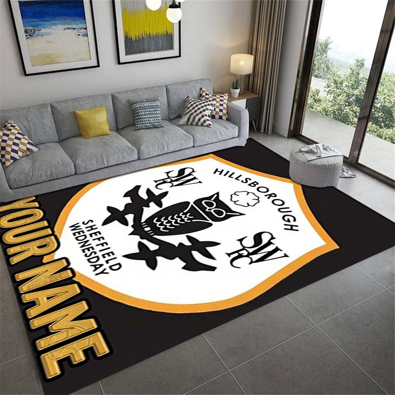 Custom Name Sheffield Wednesday Carpet Rug for Living Room Bedroom Home Sofa Decoration,Kids Play Non-slip Floor Mat