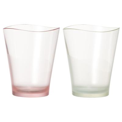 IJ Unbreakable Pair Glasses, Set of 2, 240ml, Microwave and Dishwasher Safe, Made In Japan, Perfect for Outdoor Activities, Kids, Home Parties, Cute