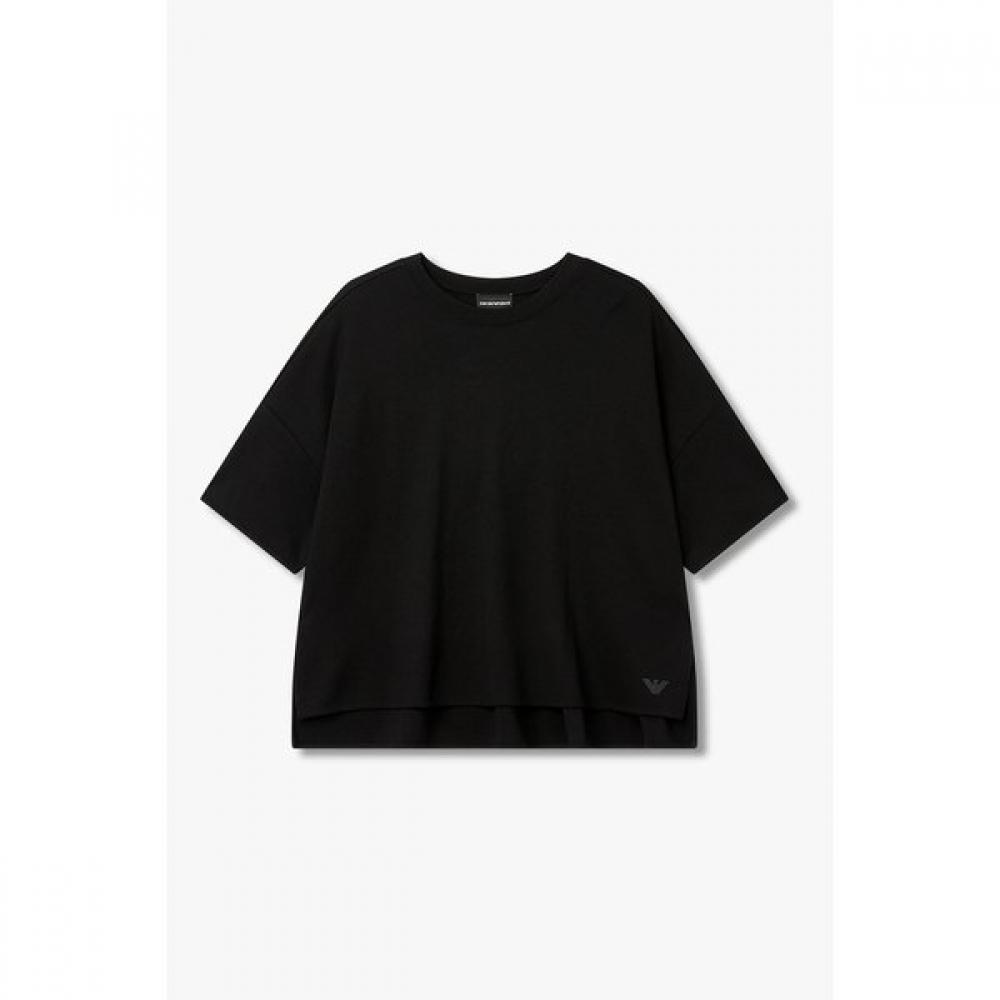 Emporio Armani Women Back Frill DeTail STreTch T shirT A526126521 XS