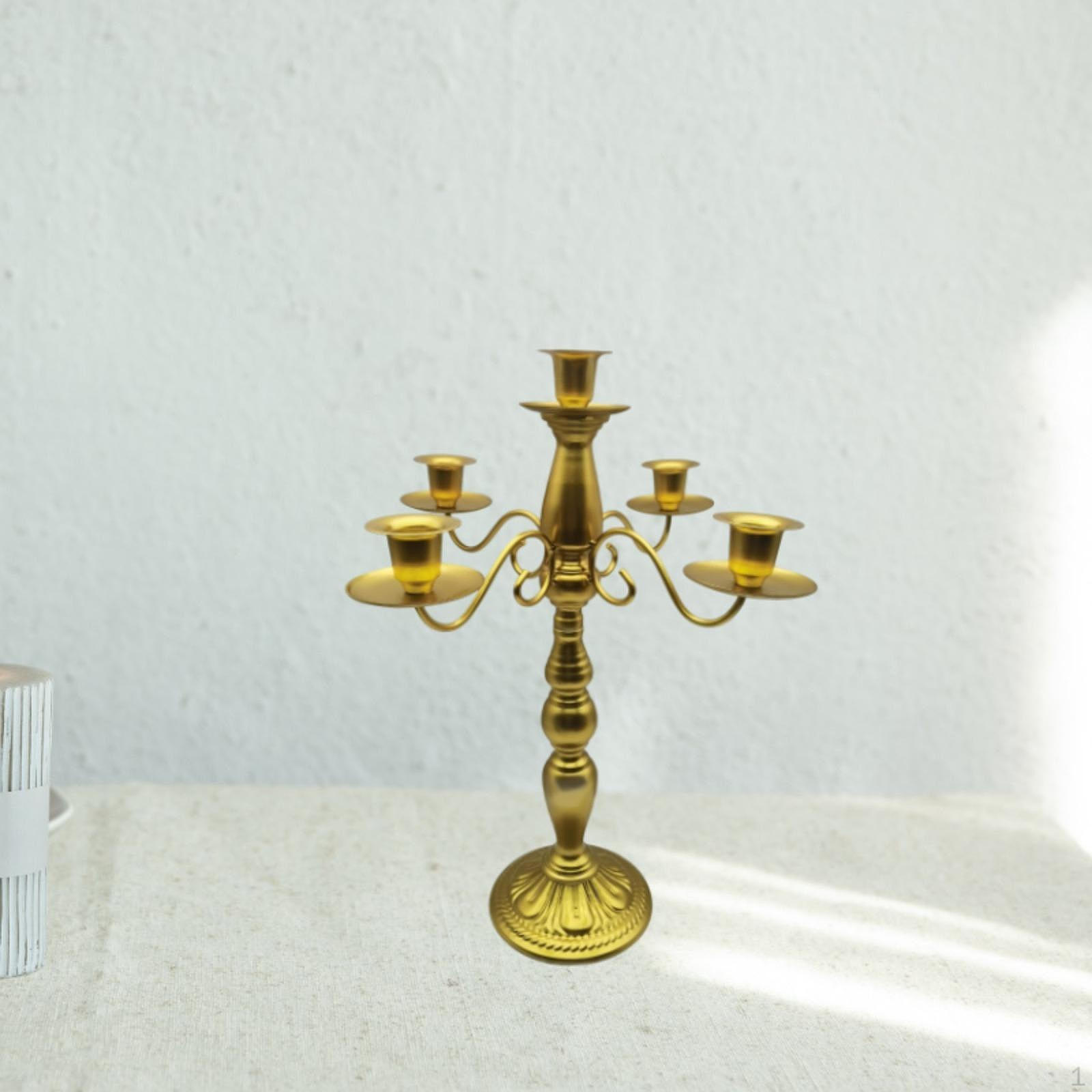 

Подсвечник с 5 ручками, подсвечник, домашний декор, центральный элемент, украшение рабочего стола, канделябры для золотистый