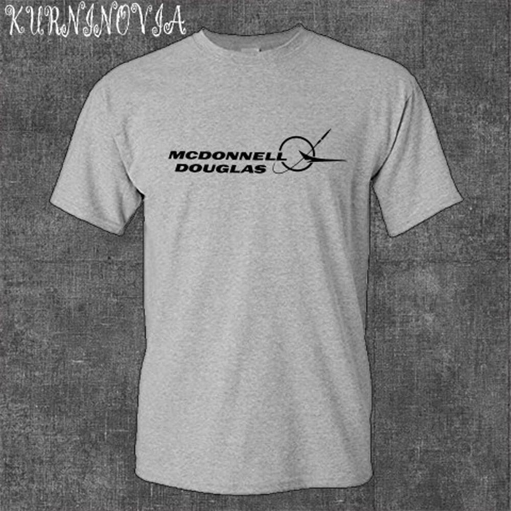 Mcdonnell Douglas Aerospace Aircraft Men s Gray Size S to 5XL S