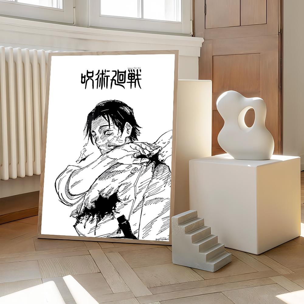 Jujutsu Kaisen Prints Poster Anime Figure Itadori Yuji Gojo Satoru Fushiguro Toji Canvas Painting Home Decor Art Poster-unframed
