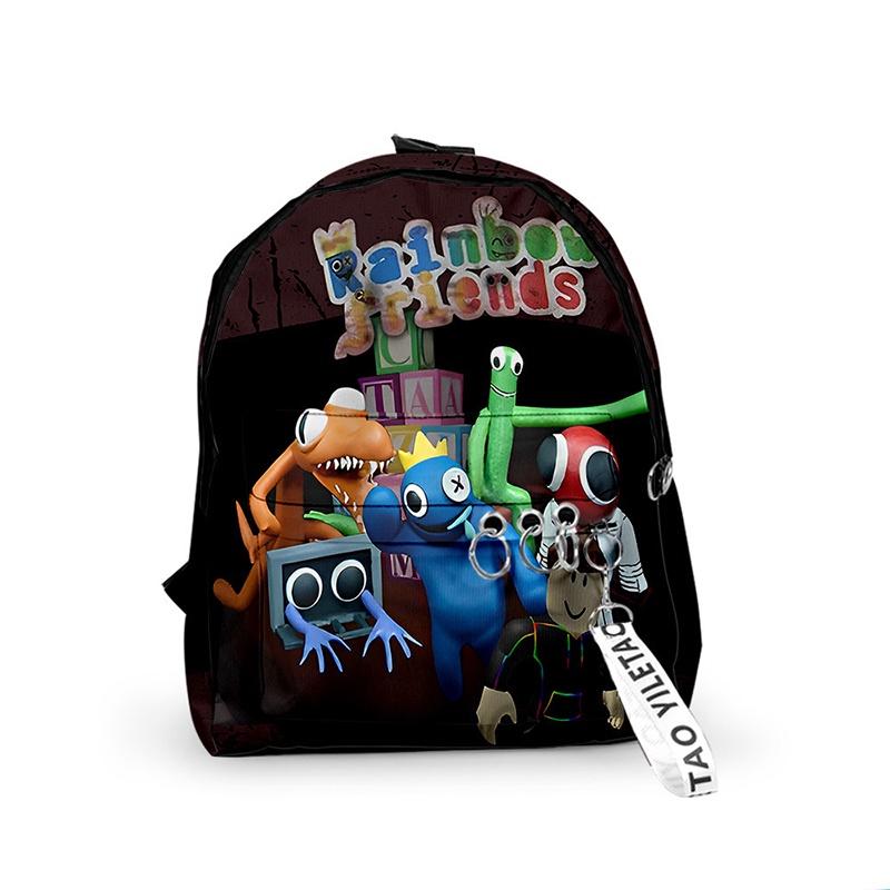 Roblox Rainbow Friends Robuster Polyester-Rucksack Schultasche Reise Weihnachtsgeschenk