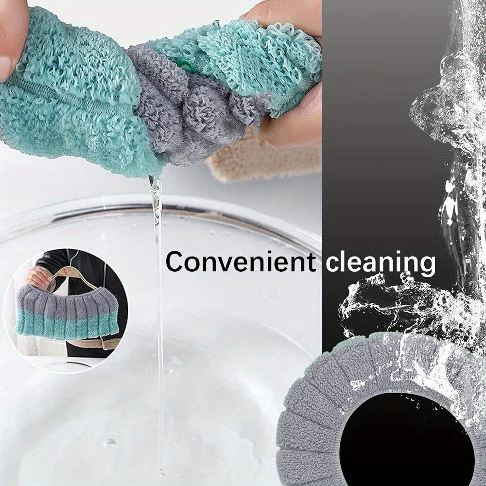 4 buc Huse moi pentru capacul scaunului de toaletă, mai groase, mai călduroase, extensibile, lavabile din material textil, toaletă potrivită pentru toate capacele de toaletă ovale