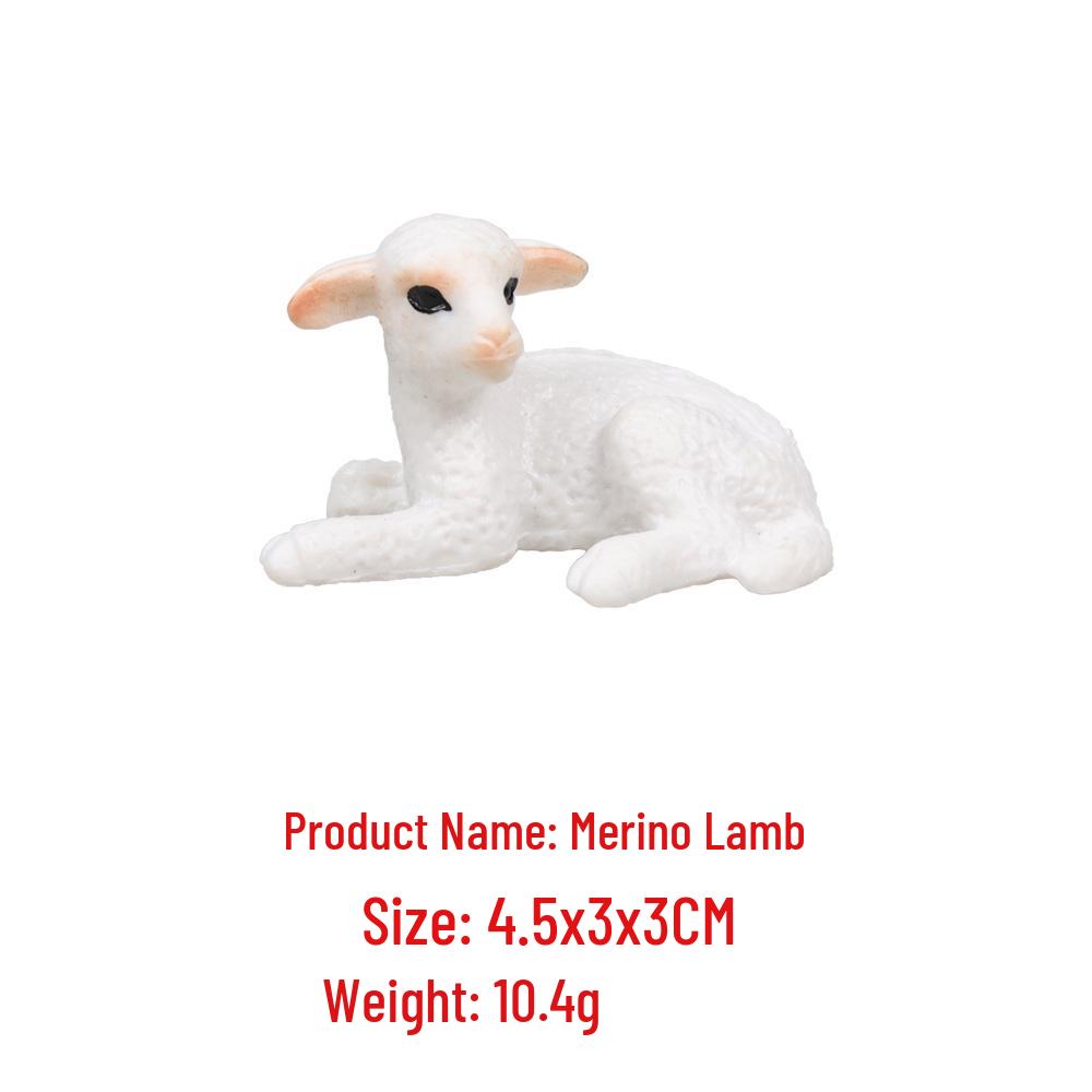 Farm Animal Figurine Set: Cow, Sheep, Chicken, Duck, Goose, Pig, Dog - Early Education Toy