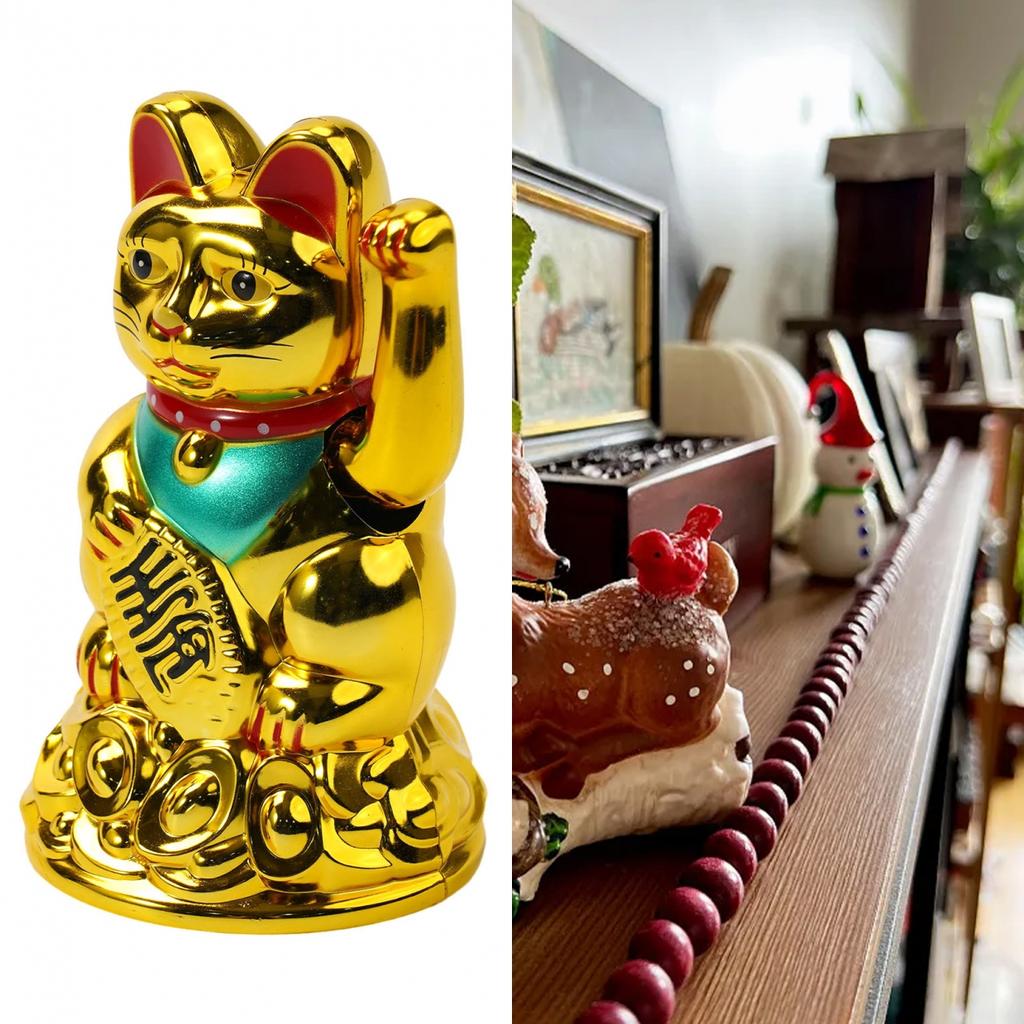 Lucky Waving Cat Lucky Cat Plastic Car High Quality