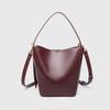 Z Home Cross-border Bucket Mother-in-child Bag 2025 New Large Capacity Diagonal Fashionable Burgundy Red Hot Hand