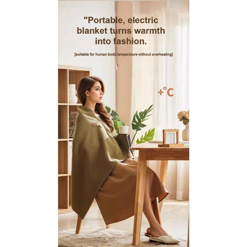 Graphene Heating Warming Blanket Blanket Warming Blanket Heating Shawl USB Washable Leg Cover Shawl Electric Blanket No Power
