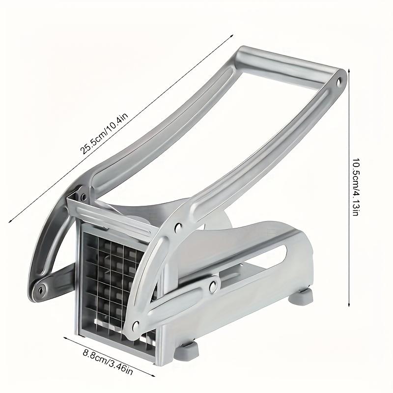 1pc Manual Stainless Steel Vegetable Slicer -430 Level Square Blade Potato Cucumber Slicer, Multifunctional Kitchen Tool
