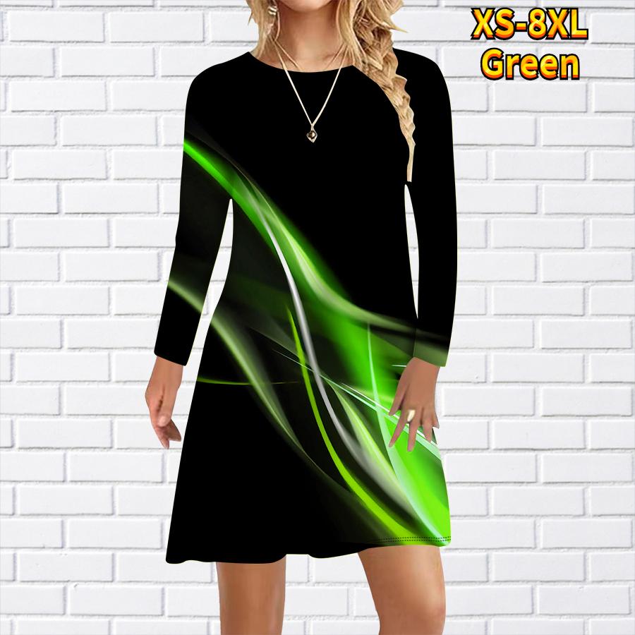 Женское повседневное платье с красочным принтом Аврора — фото 9