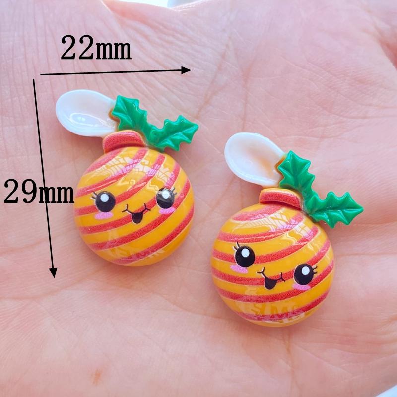 10Pcs New Mini Cute Cartoon Christmas Series Flat Back Resin Cabochons Scrapbooking DIY Jewelry Craft Decoration Accessorie