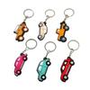 Keychain Car Shape Double-Side Cartoon Key Ring Multi Kinds Theftproof Safety Metal Clasp Holder Accessory Keys Wallet