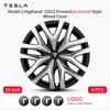 4PCS 18Inch Hubcaps for Model 3 Highland 2024-2026 Hub Cap Automobile Cap Full Rim Wheel Cover Can Not for Model 3 Standar