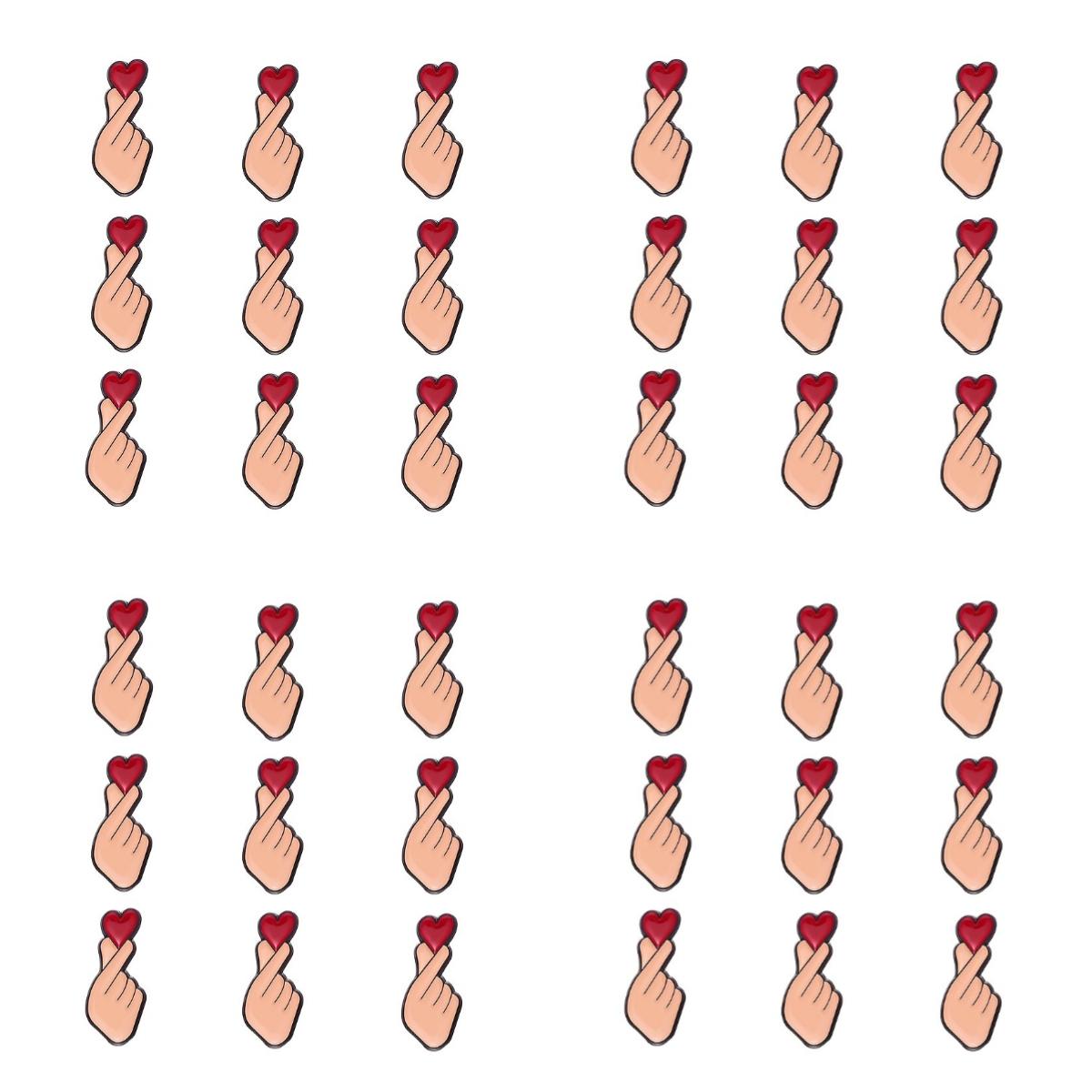 

36pcs Cute Cartoon Finger Pins Accessories Than Heart Alloy Brooch Bulk Romantic Sign Language Brooches Lapel Badges Party Decor