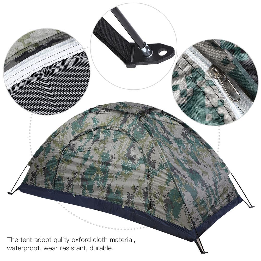 Outdoor Single Person Leisure Windproof Tent for Camping Fishing Climbing Camouflage