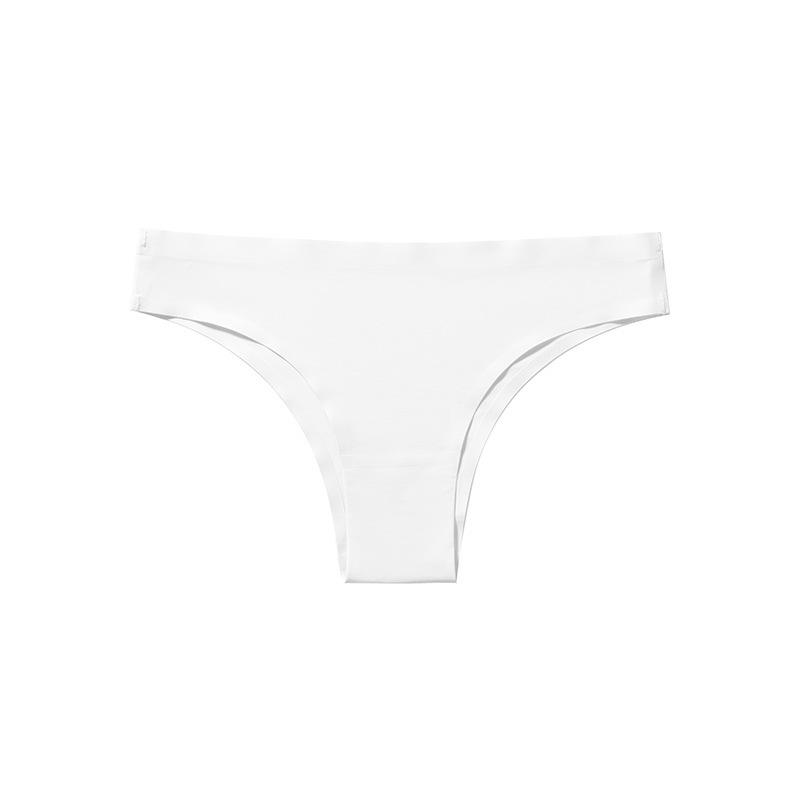 Seamless Brazilian-style Low-rise Semi-covering Briefs for Women – Sensual, Skin-like Ice Silk Knickers